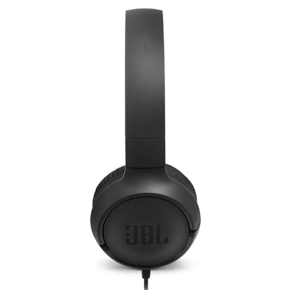 JBL Tune 500 Wired On-Ear Headphones with One-Button Remote/Mic - Black JBL