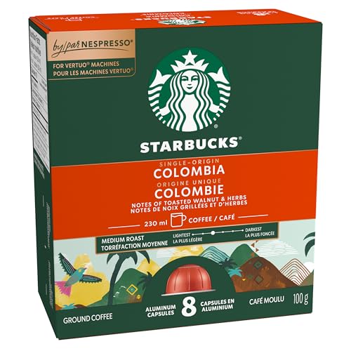 Starbucks Single Origin Colombia Medium Roast Nespresso Vertuo Capsules - 32 Count