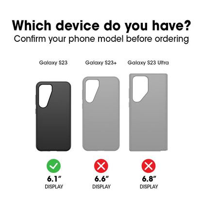OtterBox Galaxy S23 Commuter Series Case - Black, Slim & Tough, Pocket-Friendly, with Port Protection