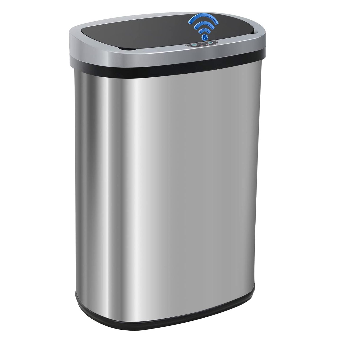 FDW Garbage Can 13 Gallon 50 Liter Kitchen Trash Can for Bathroom Bedroom Home Office Automatic Touch Free High-Capacity with Lid Brushed Stainless Steel Waste Bin - Available at All In One Marketplace Canada