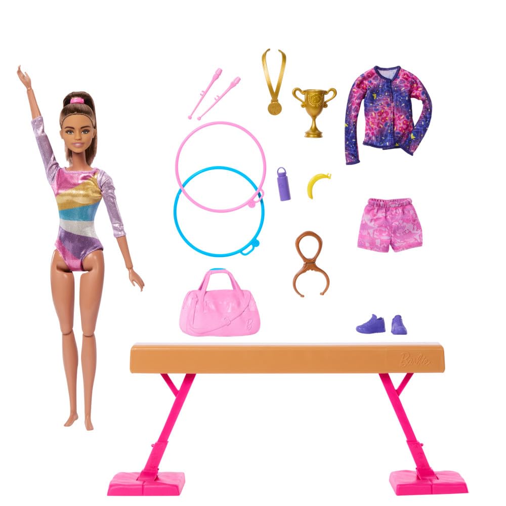 Barbie Careers Gymnastics Doll & Themed Accessories Playset Barbie