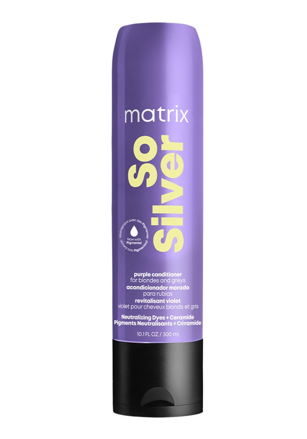 Matrix So Silver Purple Conditioner, Neutralizes Yellow Tones, For Blonde, Grey, and Platinum Hair, Color Depositing and Pigmented Conditioner For Color Treated Hair, Salon, Vegan - Available at All In One Marketplace Canada