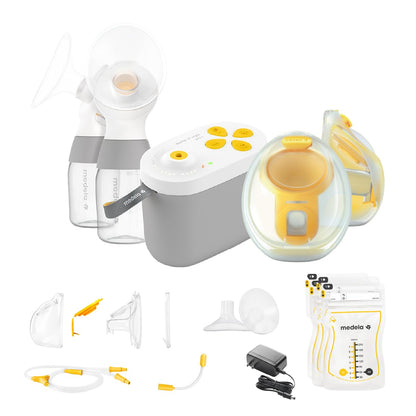 Medela NEW Pump In Style Pro+ Pump Your Way Breast Pump Bundle, Wearable and Traditional Pumping, Clinically Proven Hospital-efficiency, Double Electric Pump