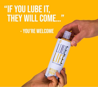 Lube Life Water Based Personal Lubricant, Lube for Men, Women & Couples, Non-Staining, 2 x 8 Fl Oz (240 mL)
