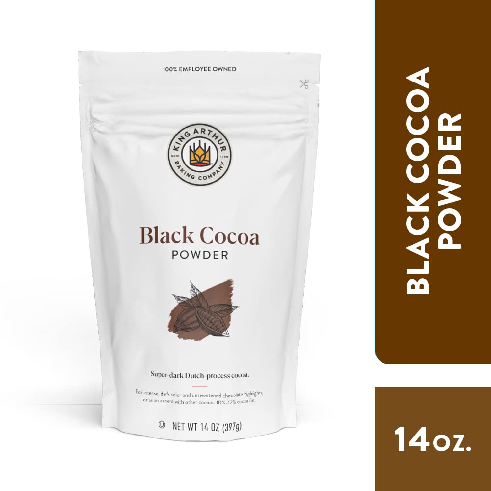 King Arthur Black Cocoa Powder – Dutch Processed for Rich Chocolate Baking – 14 oz