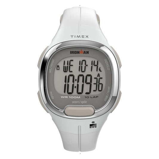 Timex Ironman Transit White Resin Strap Watch (Mode: TW5M478009J) Black/Gold-Tone Timex