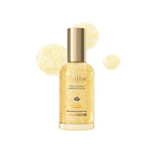 d'alba Piedmont Vita Toning Capsule Serum (100ml), Large Size, Daily Vita Boost for Luminous Skin, Double Vitamin Formula - Available at All In One Marketplace Canada