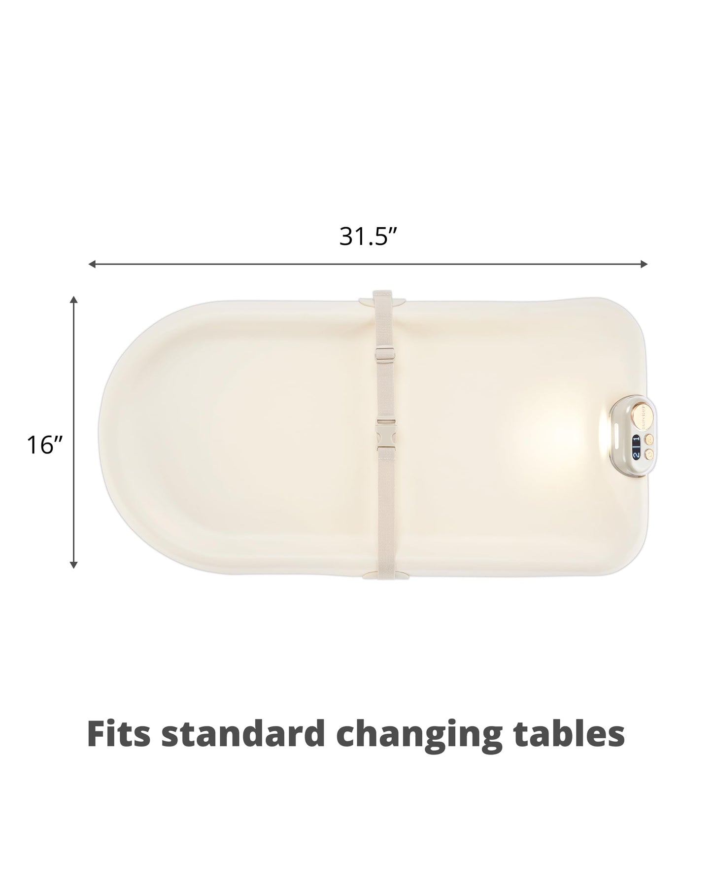 Skip Hop Baby Changing Pad Nursery Style Light-Up & Diaper Change Tracker Wipeable and Contoured with Cushioned Foam Fits Standard Changing Tables Oat 🍁 All In One Marketplace Canada