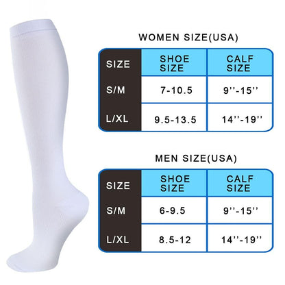 4 Pairs Copper Compression Socks for Men&Women(15-20mmHg), Compression Stocking for Swelling Running Hiking Travel Nursing