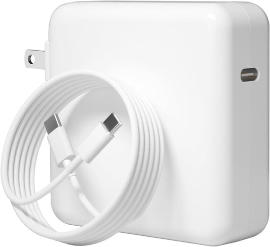 Tearplex 140W C to C Super Fast Charger,Compatible with MacBook Pro 16, 15, 14, 13 Inch, MacBook Air 13 Inch, iPad Pro 2021/2020/2019/2018, Lenovo and All Type C Devices White - Available at All In One Marketplace Canada