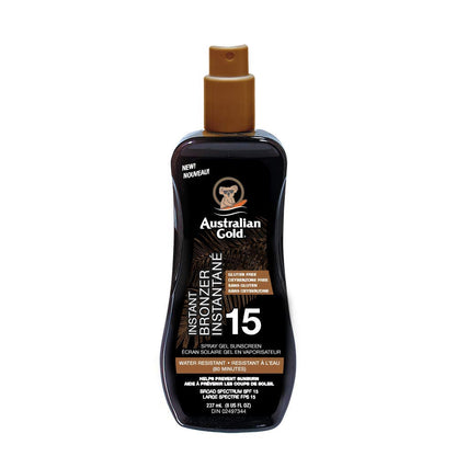 Australian Gold Spf 15 Spray Gel Bronzer, Fragrance: Cocoa Dreams, 237 Milliliters, brown - Available at All In One Marketplace Canada