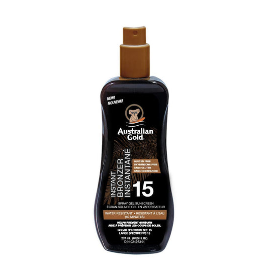 Australian Gold Spf 15 Spray Gel Bronzer, Fragrance: Cocoa Dreams, 237 Milliliters, brown - Available at All In One Marketplace Canada