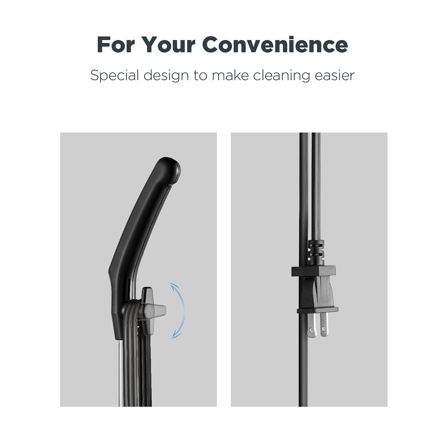Eureka Home Lightweight Corded Stick Vacuum Cleaner, Powerful Suction Convenient Small Vacuum for Hard Floor, 3-in-1 Hand Vacuum, Blaze Black, NES212C - Available at All In One Marketplace Canada