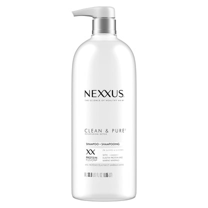 Nexxus Clean & Pure Nourishing Detox Shampoo with ProteinFusion Pump, 1L