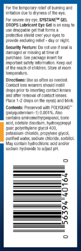 Systane Gel Drops Lubricant Eye, For Dryness, Day or Nighttime Relief, Long-Lasting Relief, Easy-to-use Droppable – 2 x 10 mL - Available at All In One Marketplace Canada
