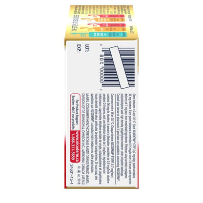 NicoDerm Clear Nicotine Patches Step 3 (7mg) – Discreet 24-Hour Quit Smoking Aid, All-Day Craving and Withdrawal Support, Easy to Use Stop Smoking Patches, 7 Count