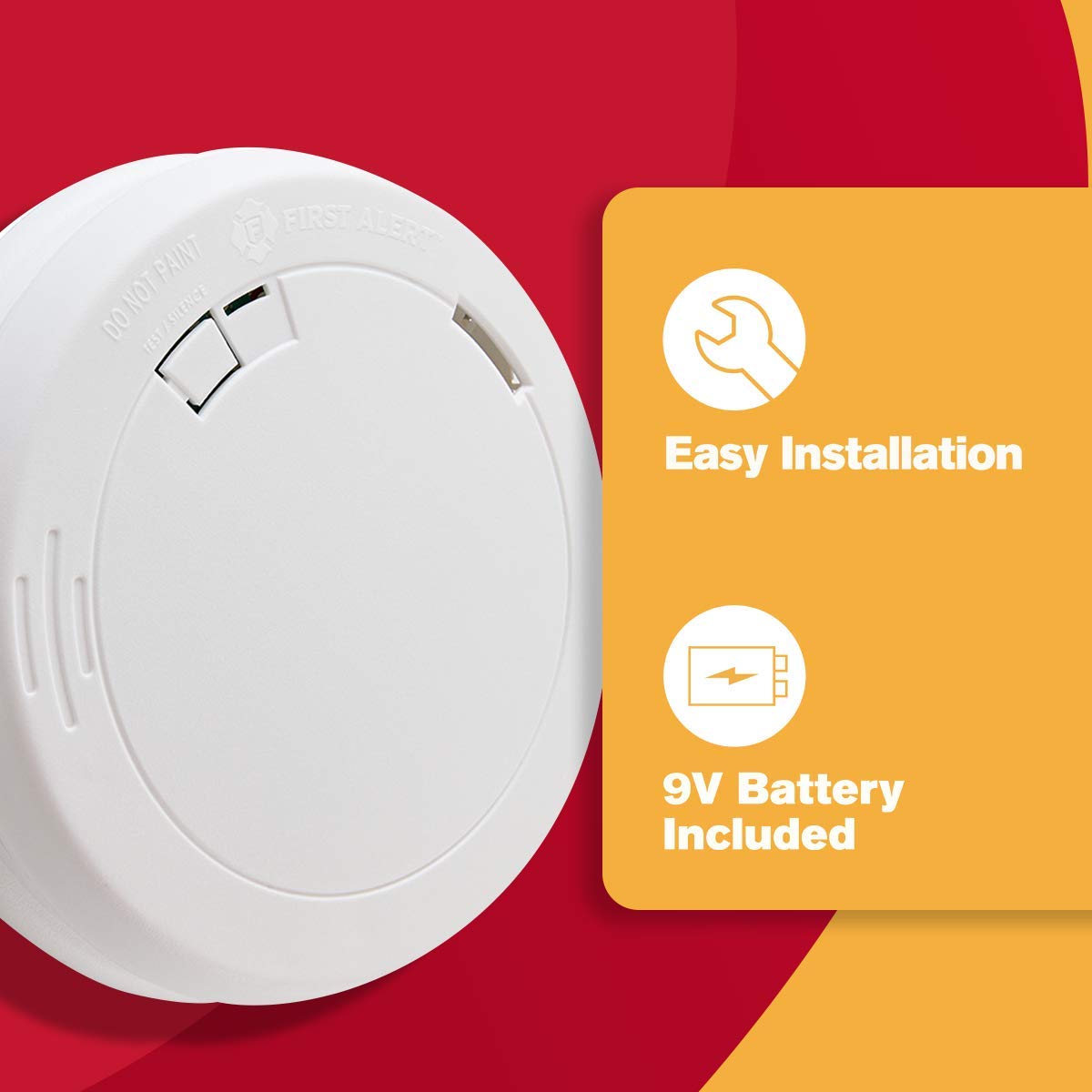 First Alert PR700A Slim Series Battery Powered Photoelectric Smoke Alarm - Available at All In One Marketplace Canada