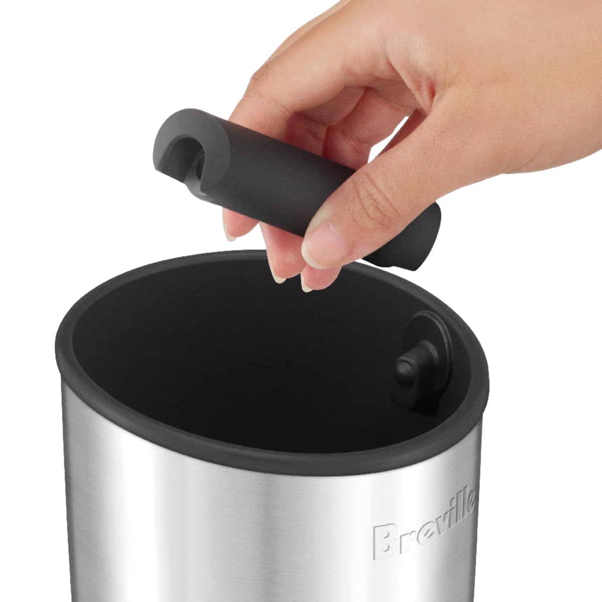 Breville Knock Box™ 10, Brushed Stainless Steel - Available at All In One Marketplace Canada