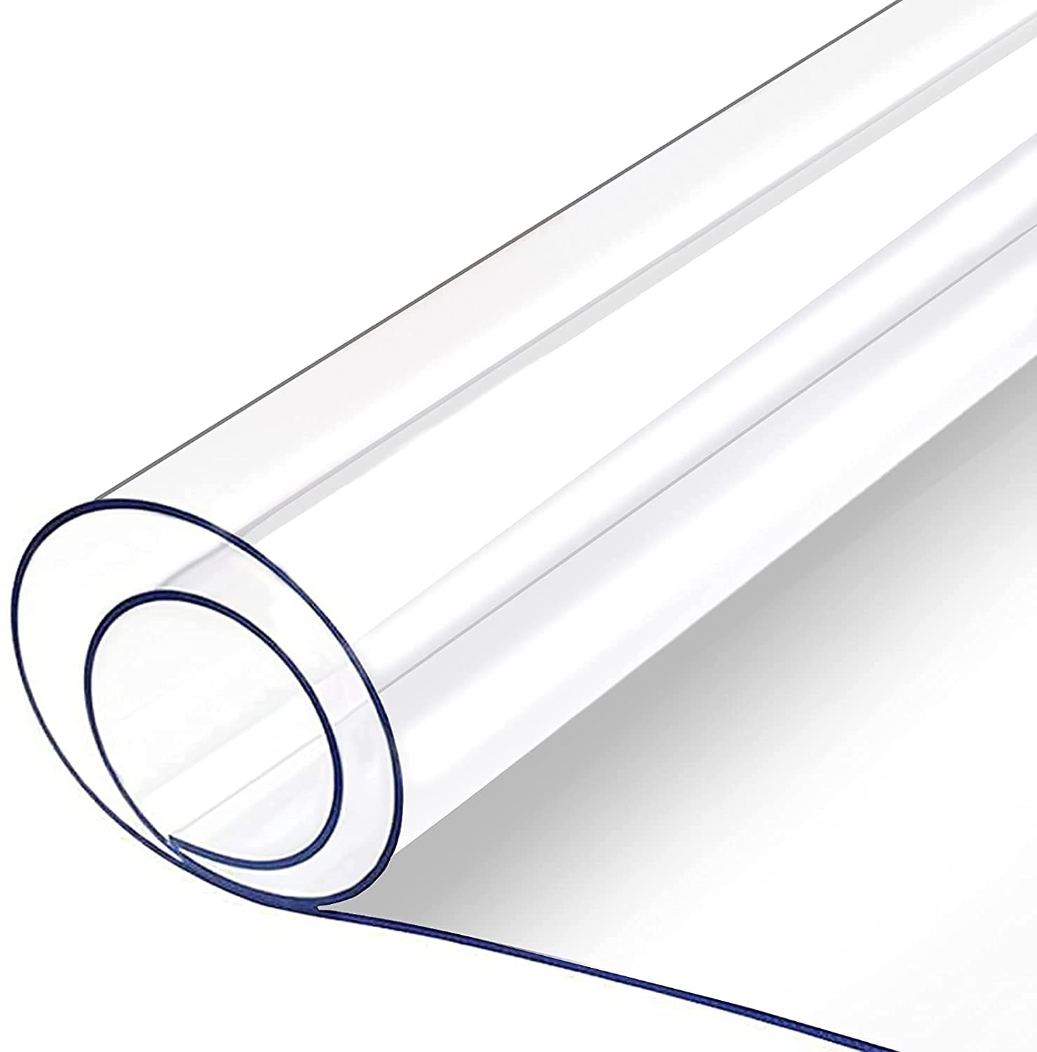 VEVOR 80 x 42 Inch Crystal Clear Table Protector Clear PVC Table Top Protector 2mm Thick Table Cover Rectangular Table Pads for Dining Room Table/Desk VEVOR