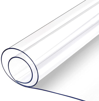 VEVOR 80 x 42 Inch Crystal Clear Table Protector Clear PVC Table Top Protector 2mm Thick Table Cover Rectangular Table Pads for Dining Room Table/Desk VEVOR