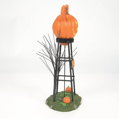 Department 56 Disney Village Halloween Pumpkintown Accessories Mickey Mouse Water Tower Figurine, 12.01 Inch, Multicolor
