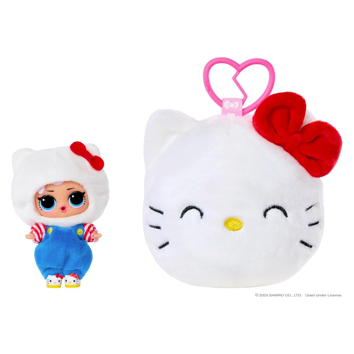 L.O.L. Surprise! Loves Hello Kitty Reversible Plush Surprise - 41 cm Large Plush Figures by Sanrio with Matching L.O.L. Tot, 5 Surprises + Keyring to Take Away, from 4 Years