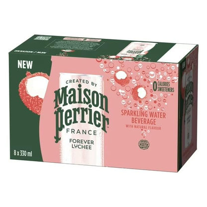 Maison Perrier Forever Lychee, Sparkling Water Beverage, 24 x 330ml