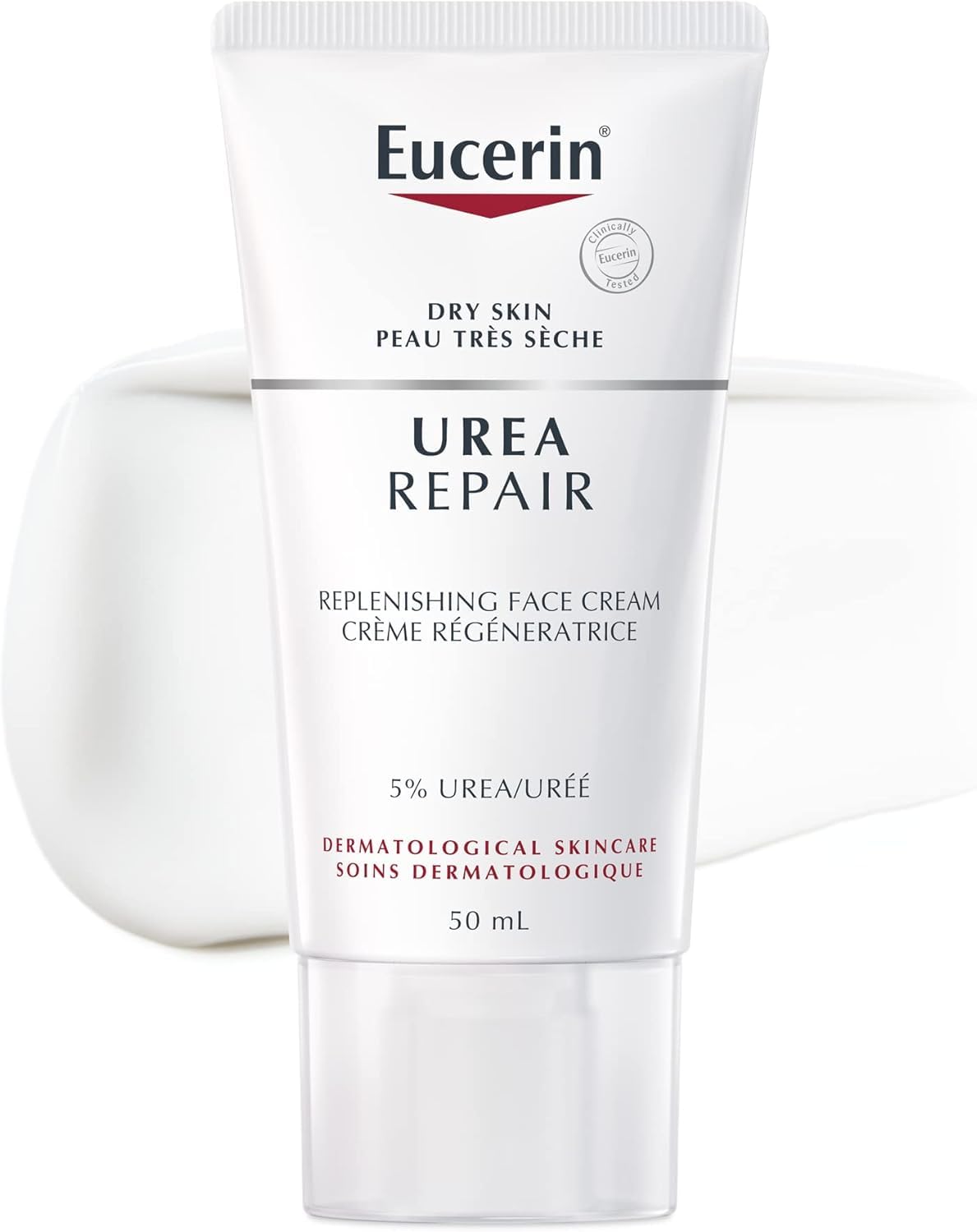 Eucerin Urea Repair Day Face Cream, 5% Urea, Non-Greasy, Dry Skin, 50mL 🍁 All In One Marketplace Canada
