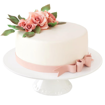 BPFY Ceramic White Cake Stand for Snacks and Cookies (Holds 10-Inch Cake) 🍁 All In One Marketplace Canada