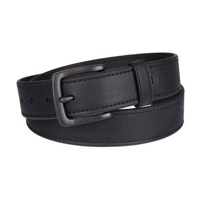 Levi's Casual Belt-Dress for Men Jeans with Thick Strap and Buckle, Matte Black, Medium (34-36) Levi's
