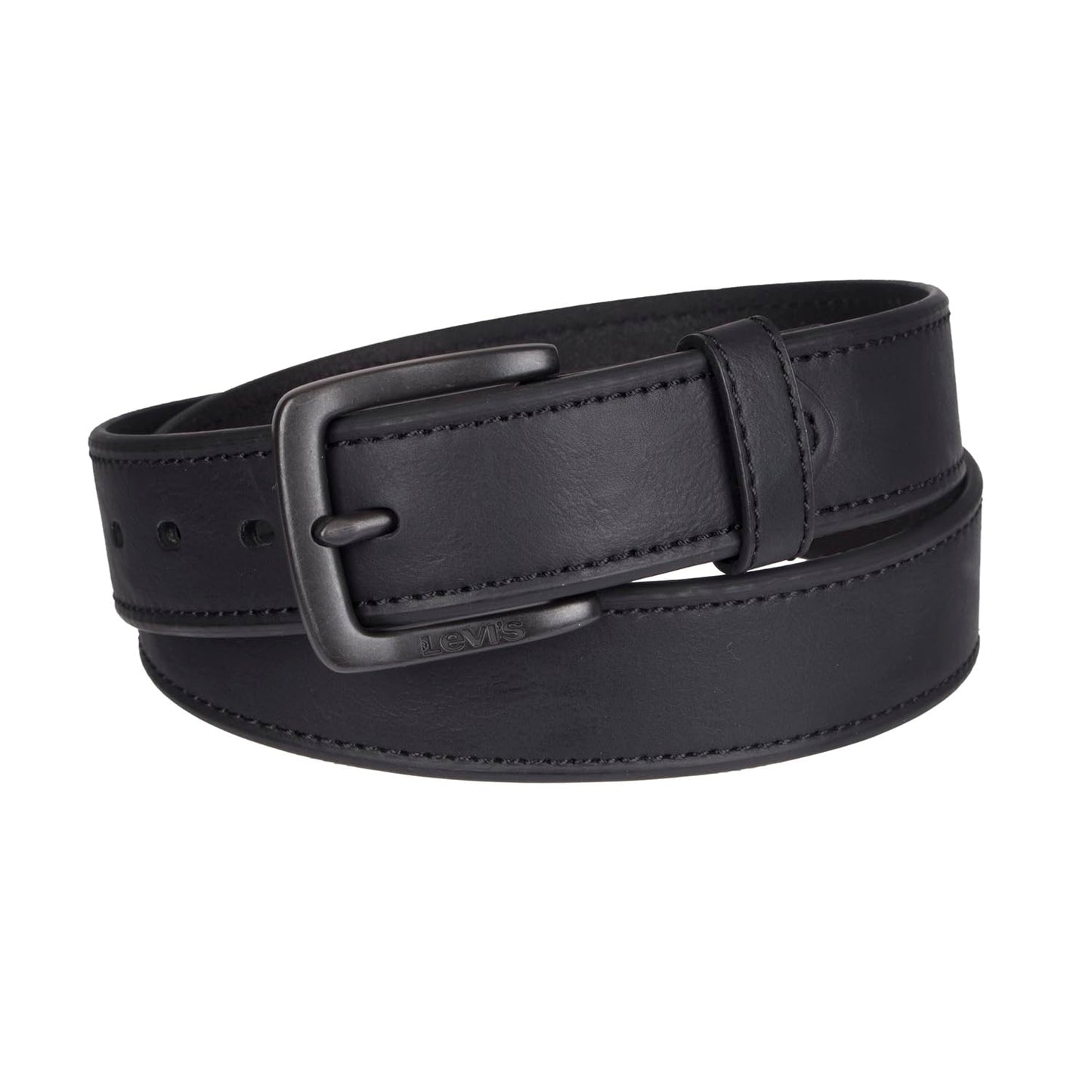 Levi's Casual Belt-Dress for Men Jeans with Thick Strap and Buckle, Matte black, Extra-Large (42-44) Levi's