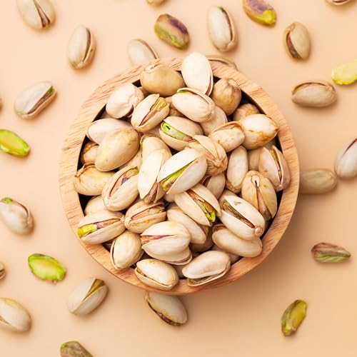 Yupik Dry Roasted Salted Pistachios in Shell, 1 kg – Gluten-Free, Kosher, High in Protein & Fiber