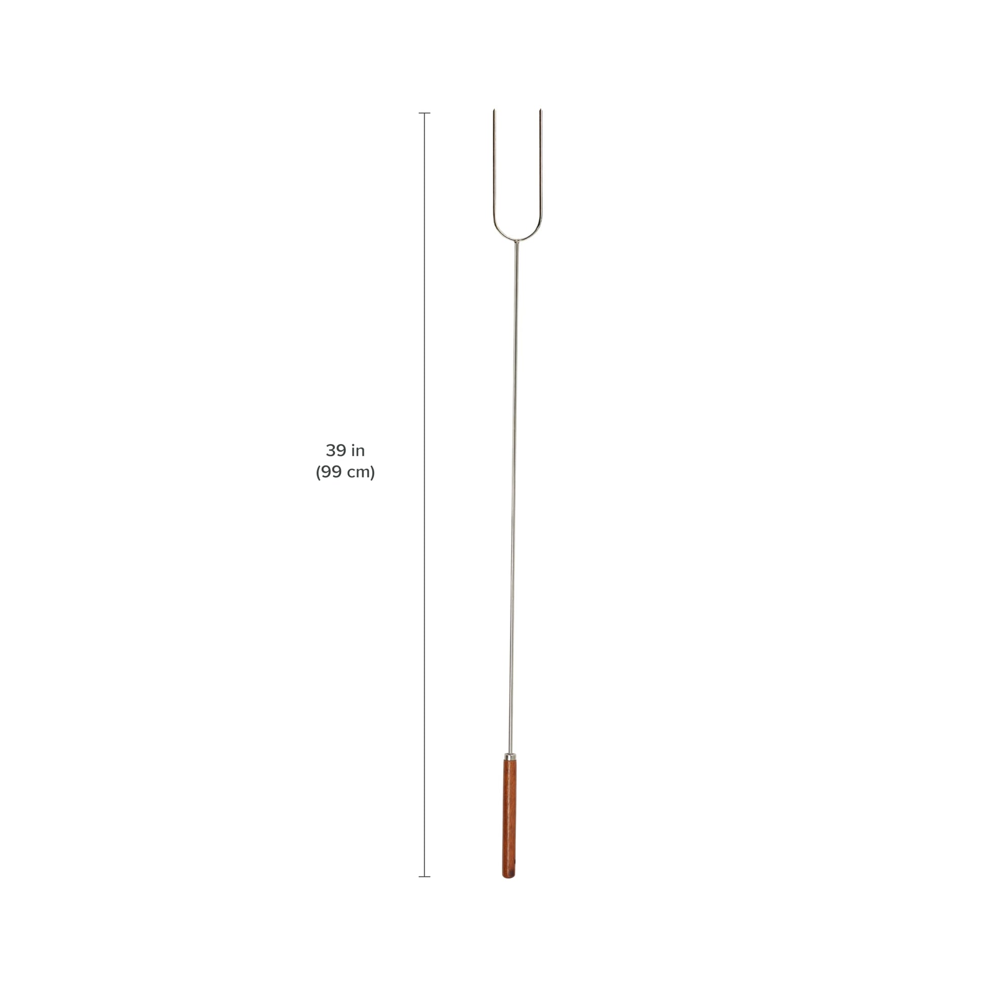 Coghlan's Camp Forks 6-Pack – 40" Solid Steel, Marshmallow Sticks with Wooden Handles | Heavy-Duty Camping Essentials for Fire Pit Roasting, BBQ Grilling & Outdoor Cooking Coghlan's