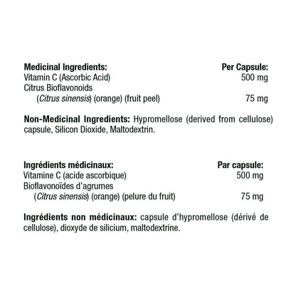 THORNE - Vitamin C with Flavonoids - Blend of Vitamin C and Citrus Bioflavonoids from Oranges, the Way They're Found Together in Nature - 90 Capsules - Available at All In One Marketplace Canada