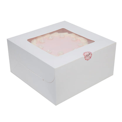 ZKKZOMA 3 Set 10x10x5 Inches Cake Boxes with Boards 🍁 All In One Marketplace Canada