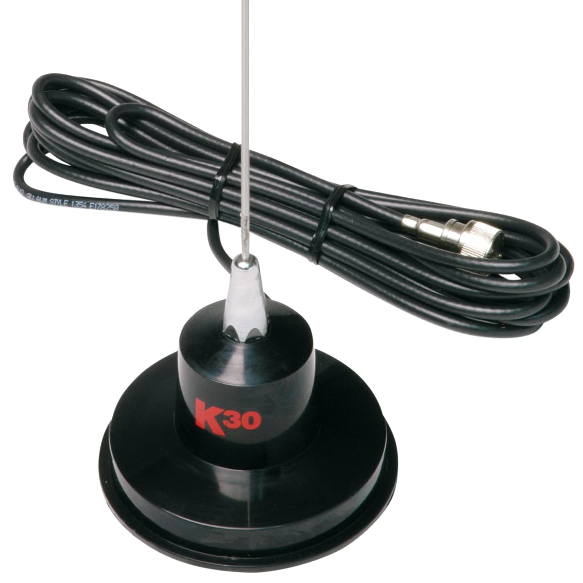 K40 Model K-30 35" Magnet Mount Stainless Steel CB Antenna - 300 Watts, Black
