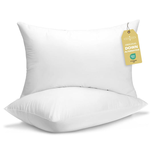 SHERWOOD Hotel Collection Soft Down Alternative Bed Pillows (Queen) - Available at All In One Marketplace Canada