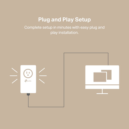 TP-Link AV1000 Powerline Ethernet Adapter(TL-PA7017P KIT) - Gigabit Port, Plug and Play, Extra Power Socket for Additional Devices, Ideal for Smart TV 🍁 All In One Marketplace Canada