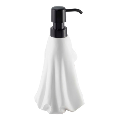 Avanti Linens – Distributeur de savon, pompe à lotion décorative pour comptoir de salle de bain ou de cuisine, décoration d'Halloween en résine peinte à la main (Fantôme)