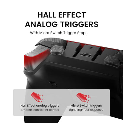 GameSir G7 Pro Wired Controller for Xbox Series X|S, Xbox One, Wireless Gamepad for PC&Android with TMR Sticks, Hall Effect Analog Triggers, 1000Hz Polling Rate, 3.5mm Audio Jack - Black