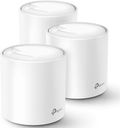 TP-Link Deco AX1800 WiFi 6 Mesh System (Deco X20) - Covers up to 5,800 Sq. Ft., Replaces Wireless Internet Routers and Extenders, 6 Ethernet Ports in Total, Supports Ethernet Backhaul, 3-Pack TP-Link