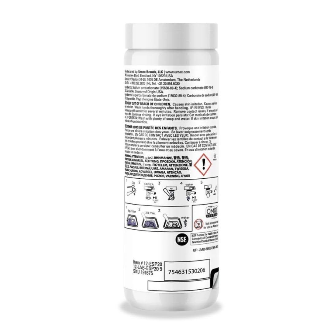 European Gift & Housewares Urnex Cafiza Espresso Machine Cleaner and Descaler, 20-Ounce - Available at All In One Marketplace Canada