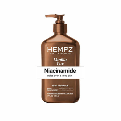 Hempz Vanilla Lux Herbal Body Moisturizer 17 oz. NEW LOOK - Available at All In One Marketplace Canada