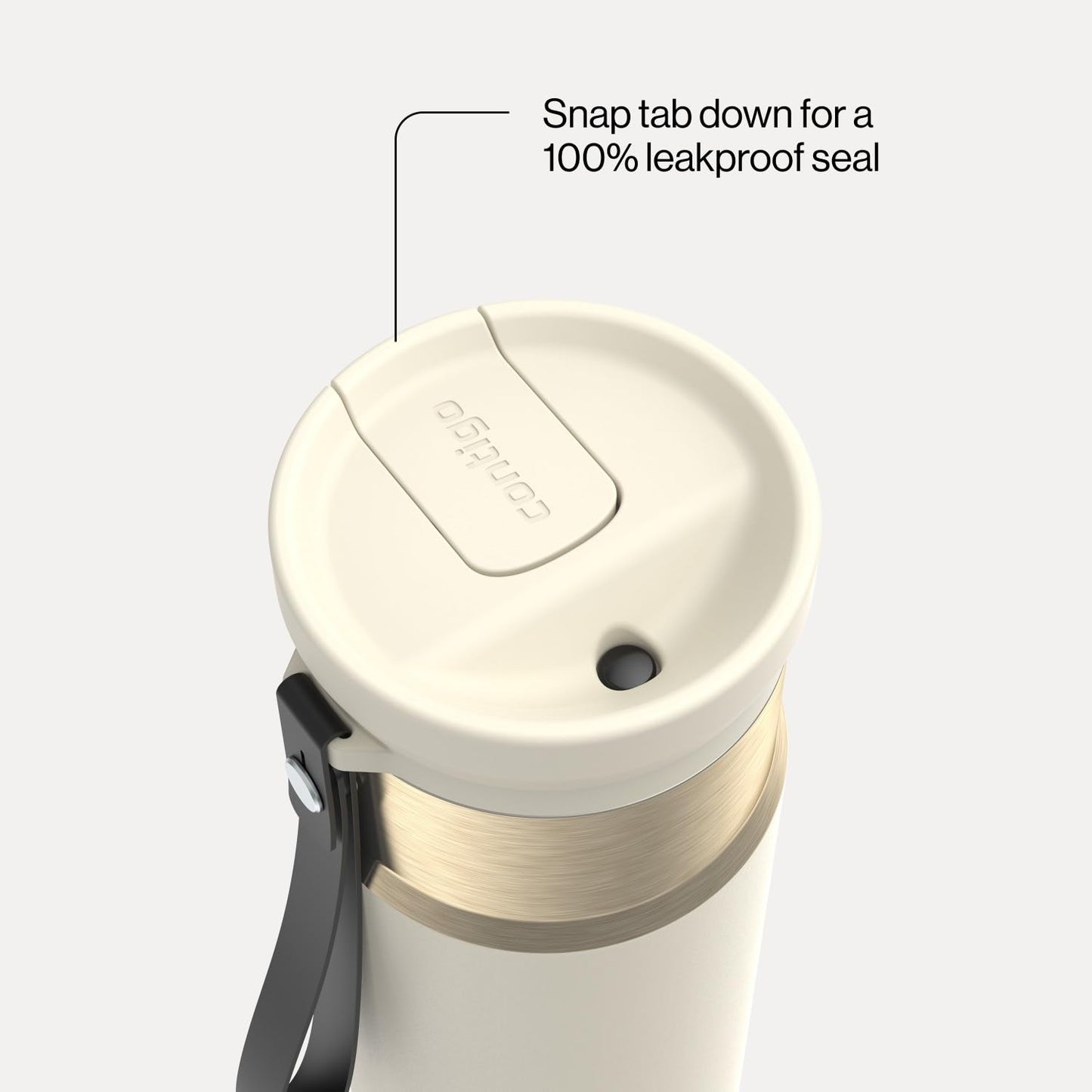 Contigo SnapSeal 24 oz Water Bottle w/Carry Strap & Reusable Straw | Vacuum-Insulated Stainless Steel for Hot & Cold Drinks | Spill-Proof Lid | BPA & Lead-Free | Dishwasher Safe 🍁 All In One Marketplace Canada