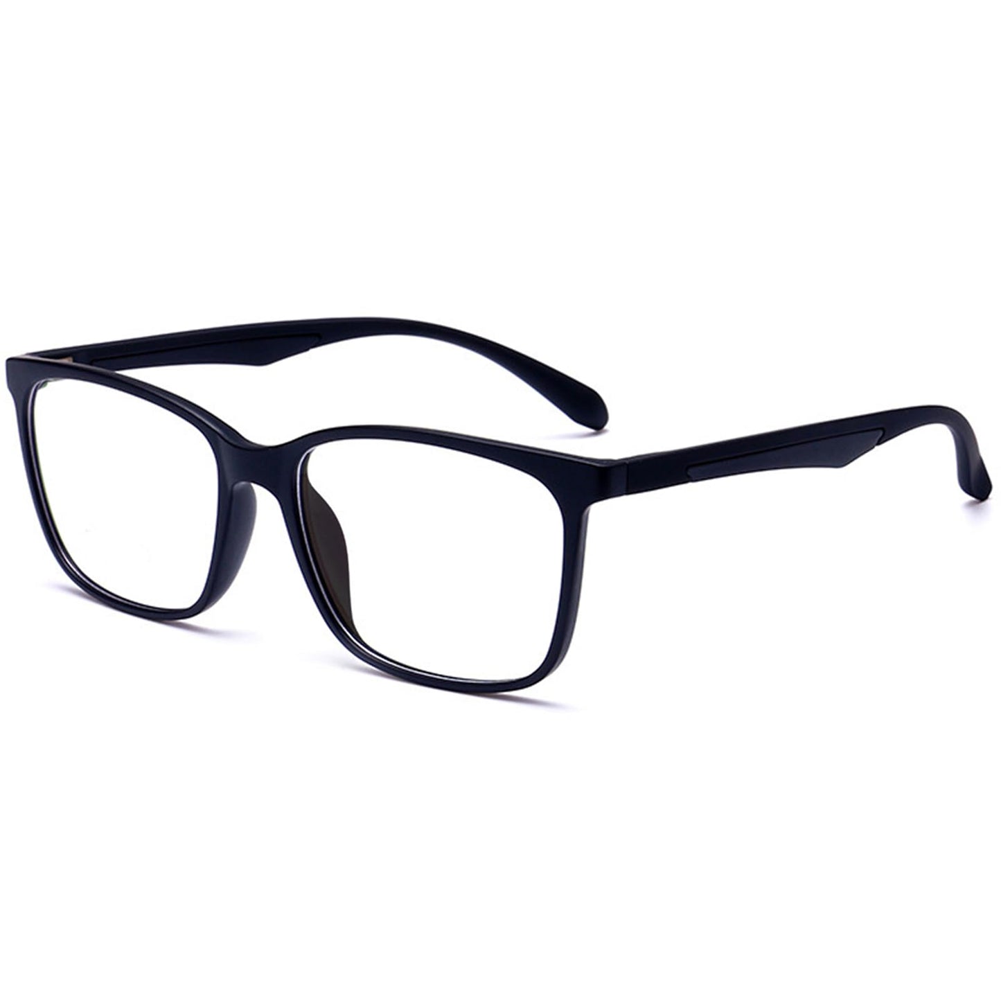 ANRRI Blue Light Blocking Glasses for Computer Use, Anti Eyestrain Lens Lightweight Frame Eyeglasses, Black, Men/Women ANRRI