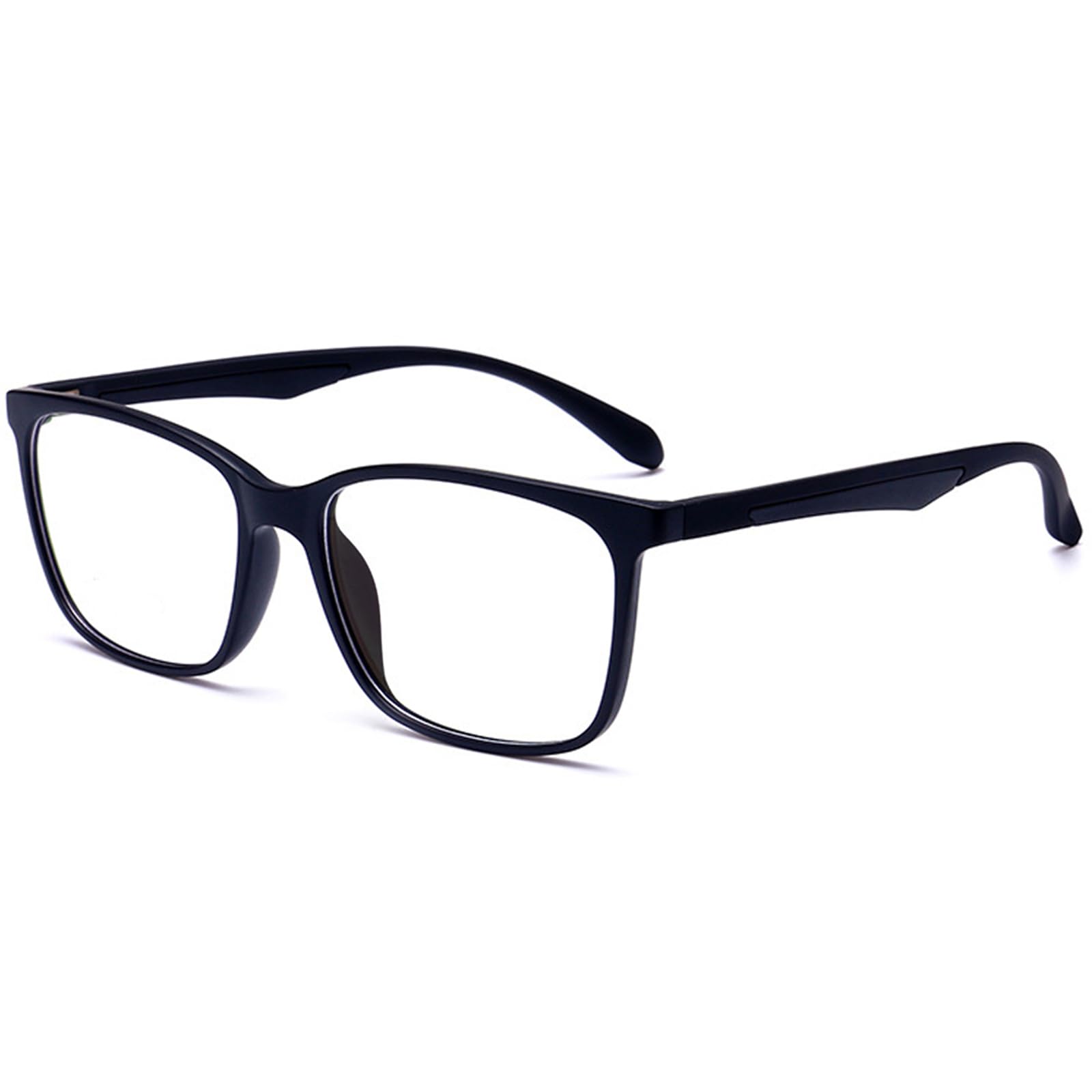 ANRRI Blue Light Blocking Glasses for Computer Use, Anti Eyestrain Lens Lightweight Frame Eyeglasses, Black, Men/Women ANRRI