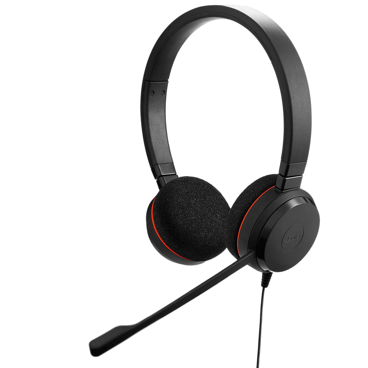 Jabra Evolve 20 Wired Headset (2025 Edition) with USB-A/USB-C, Black