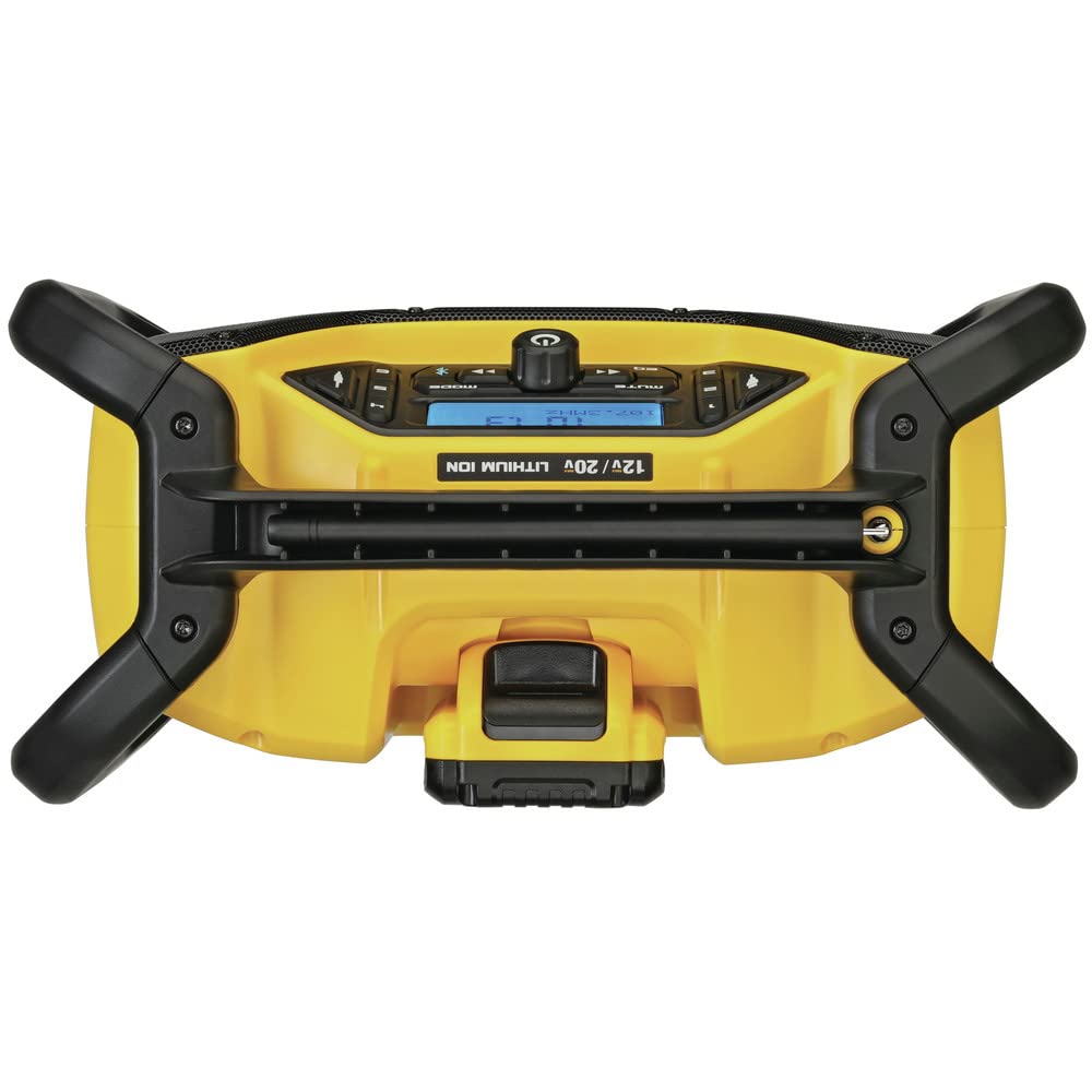 DEWALT 12V/20V MAX* Portable Radio, Bluetooth, Cordless, Jobsite, Tool Only (DCR028B) DEWALT