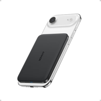 Anker Nano Power Bank, Ultra-Slim 5,000mAh Magnetic Battery Pack, Qi2 Certified 15W Max Ultra-Fast MagSafe-Compatible Portable Charger, Ergonomic Design, for iPhone Air/17/16/15 Series (Not for Pixel) - Available at All In One Marketplace Canada