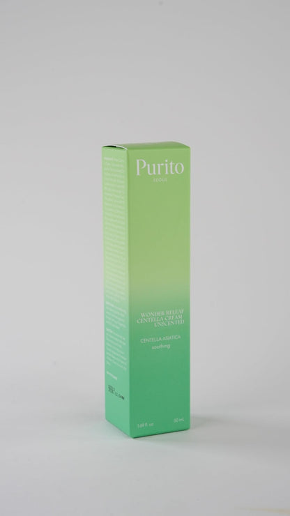 PURITO SEOUL Wonder Releaf Centella Cream Unscented for Sensitive Skin, Soothing, Facial Cream for face K-Beauty, 50ml 1.7 fl.oz